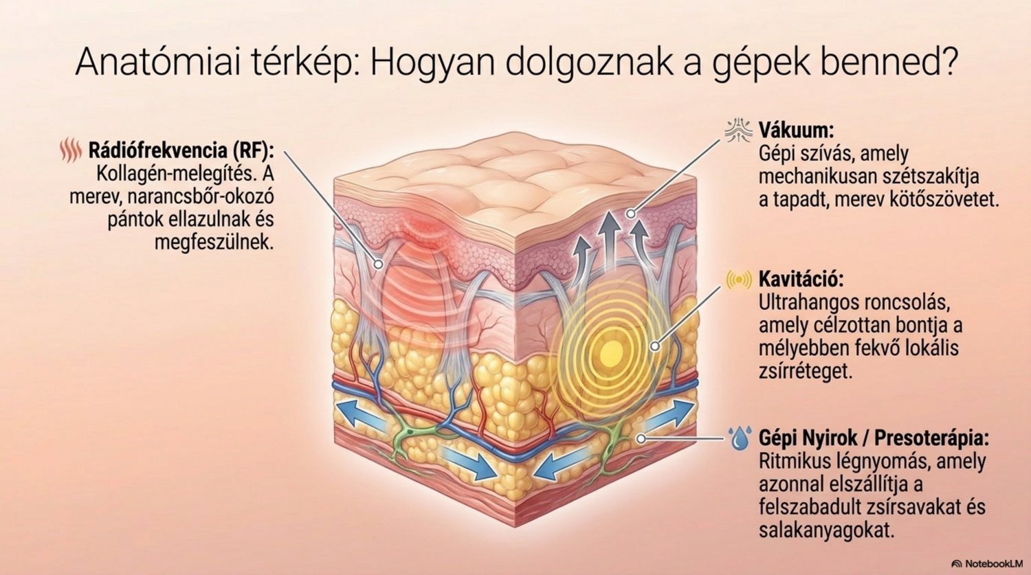 Anatómiai térkép: hogyan dolgoznak a narancsbőr-kezelés technológiái a bőr különböző rétegeiben