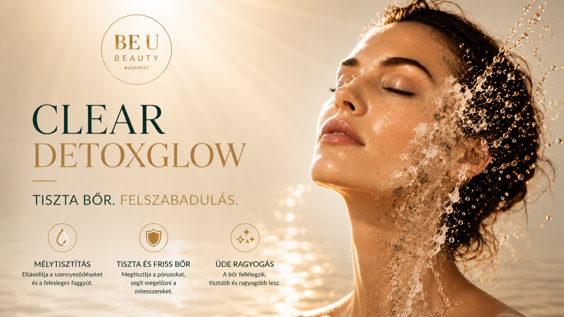 Clear DetoxGlow gépi mélytisztítás — Be U Beauty