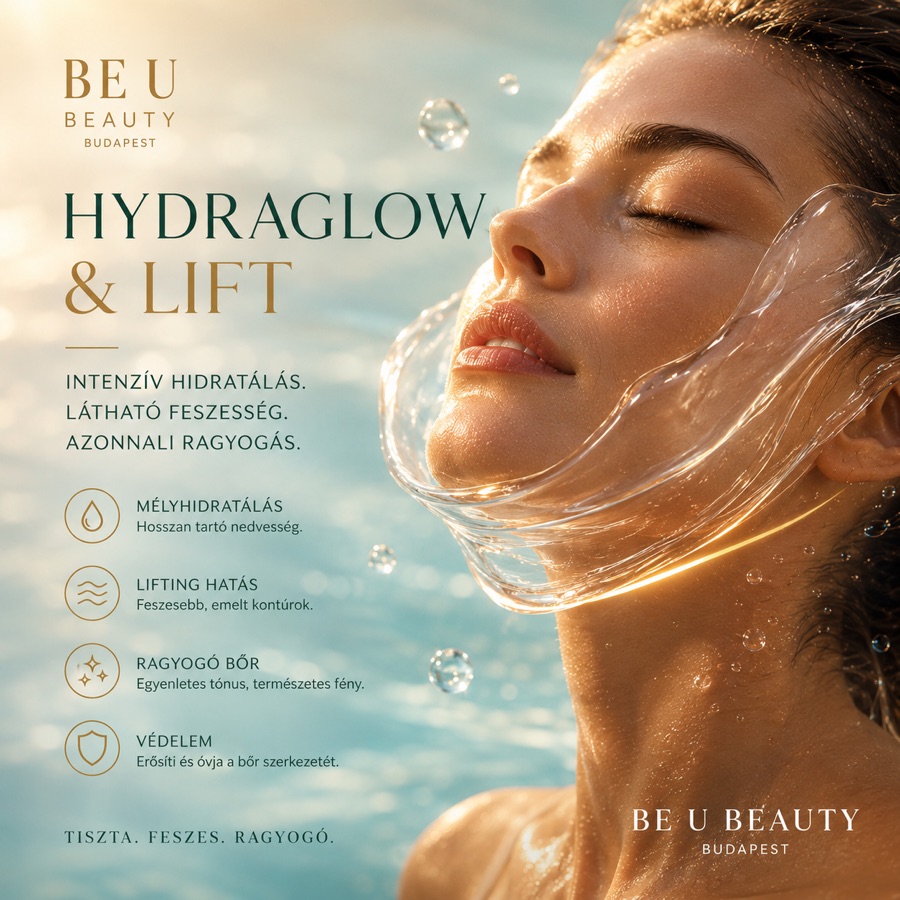 HydraGlow arckezelés — üvegbőr hatás, Be U Beauty Budapest