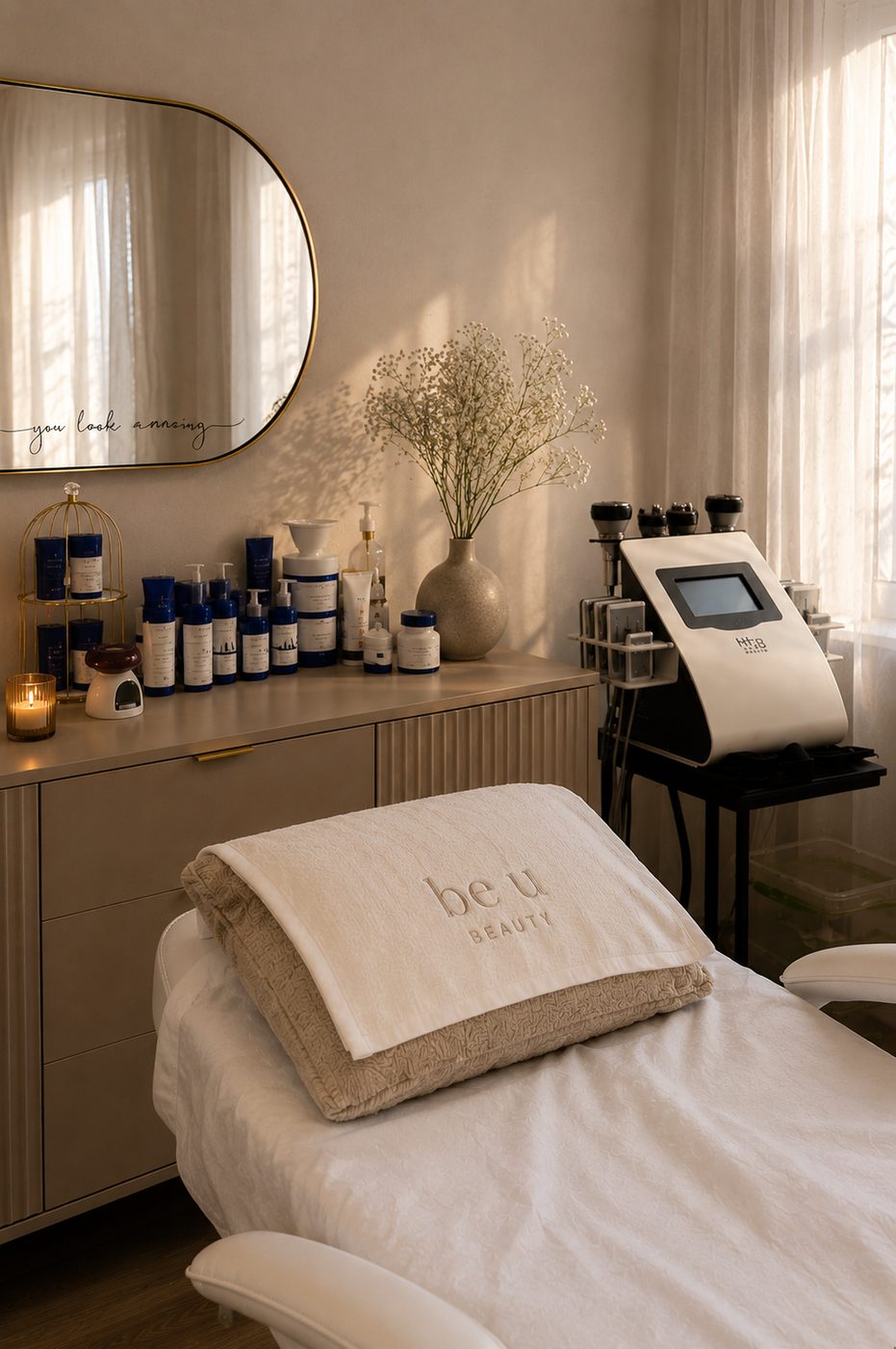 Be U Beauty kezelőszoba Budapest belváros - kezelőágy, fotelek, lézer eszközök